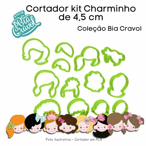 Kit de Cortador de Biscuit Charminho de 4,5 cm - Coleção Bia Cravol