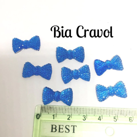 Laço Brilho G -Azul Claro - 20 unidades