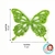 ASAS DE BORBOLETA DE EVA COM GLITTER - B01 - 7CM x 6CM - PACOTE COM 5 UNIDADES - Ateliê Bia Cravol Artesanatos
