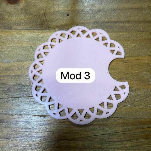 Tampa de Caneca Acrílico - Mod 03 - Cor Branco - Bia Cravol