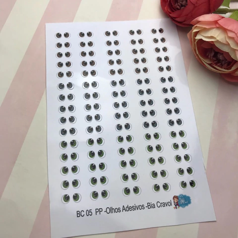 Olhos Adesivos - BC 05 PP - coleção Bia Cravol