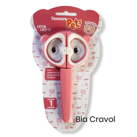 Tesoura Porquinho - 1 unidade