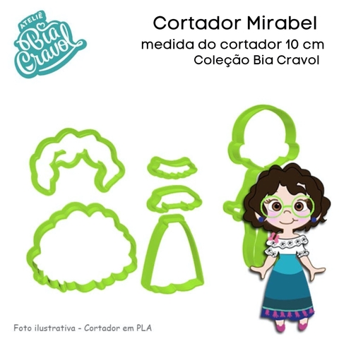 Cortador de Biscuit Princesa Encanto Mod 02 de 10 cm - Coleção Bia Cravol