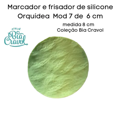 Marcador e Frisador de silicone - Orquídea - Mod 07 - 6 cm - cod 201 - Bia Cravol