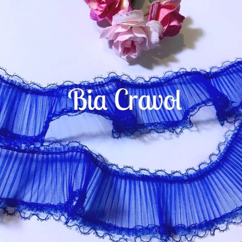 Renda Jabot - Azul Royal