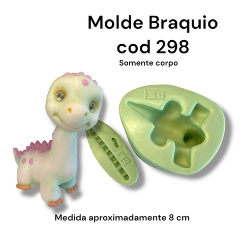 Molde de Silicone - Festa Dinossauro - Braquio - cod 298 - Bia Cravol
