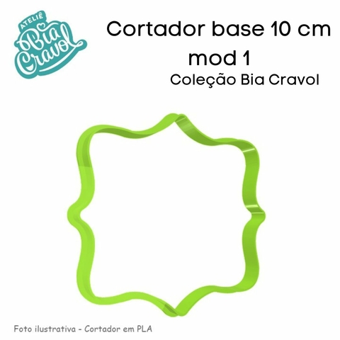 Cortador de Biscuit - Base Mod 01 - 10 cm - Coleção Bia Cravol