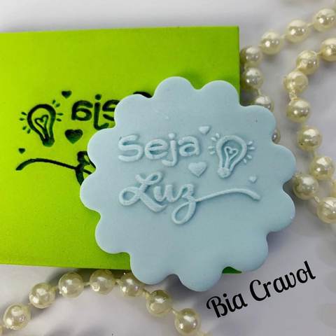Textura de Frase Cd 18 - Seja Luz... - Emborrachado Especial
