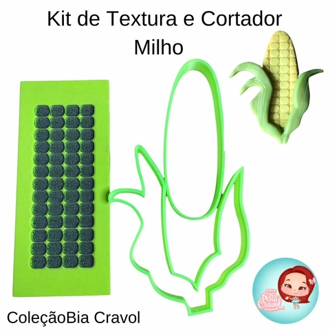 Kit de Textura e Cortador - Milho