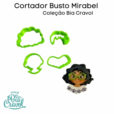 Kit de Cortador de Biscuit Busto da Mirabel - Encanto - Coleção Bia Cravol