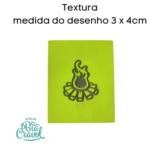 Textura de Desenho - Fogueira