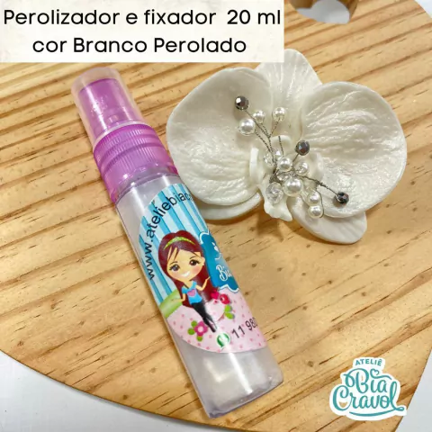 Perolizador e Fixador - Cor Branco Perolado - 20ml