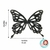 ASAS DE BORBOLETA DE EVA COM GLITTER - B01 - 8CMx7CM - PACOTE COM 5 UNIDADES