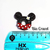 Aplique de Resina Donuts Ratinha Preto - 3 cm - 1 unid