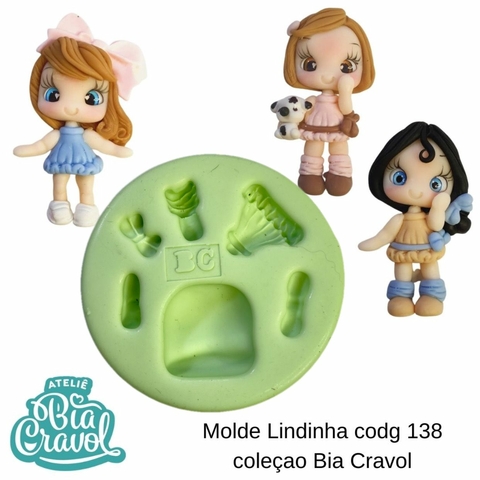 Molde de Silicone Lindinha cod 138 - Coleção Bia Cravol para Apliques