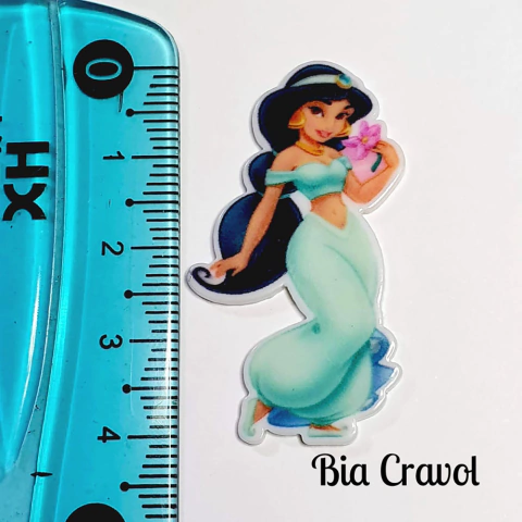 Aplique de Resina Princesa Jas - 4 cm - 1 unid