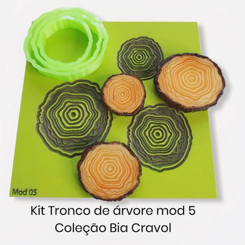 Kit Tronco de árvore mod 05 - coleção Bia Cravol