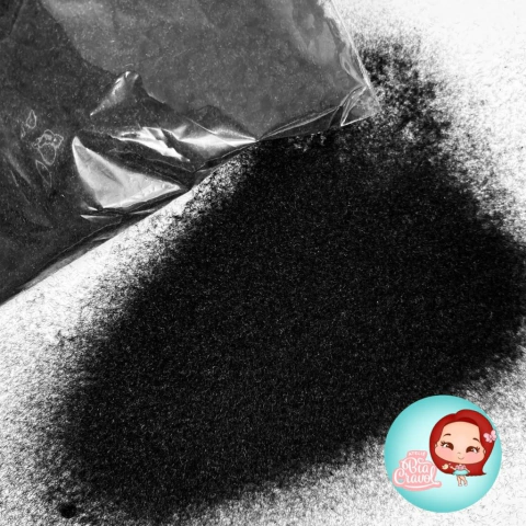 Pó de Flocagem - Preto- 10 gramas