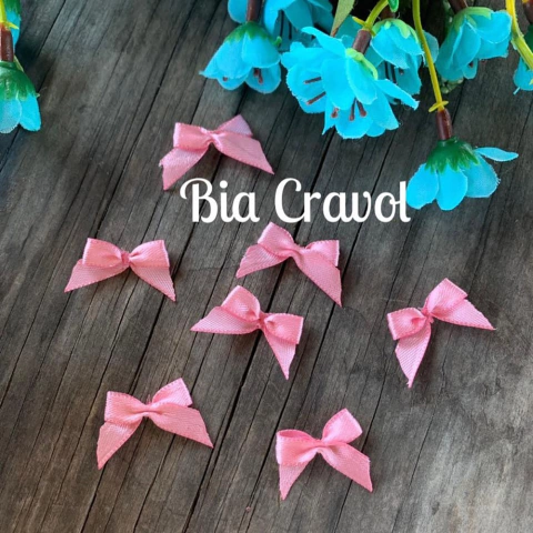 Mini laço Rosa - 30 unidades - Fita numero 1