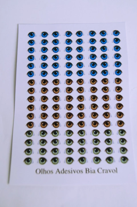 Olhos Adesivos - Baby P - 64 pares