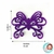 ASAS DE BORBOLETA DE EVA COM GLITTER - B05 - 8CM x 7CM - PACOTE COM 5 UNIDADES - comprar online
