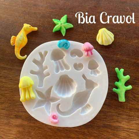 Molde de Silicone - codg 12 - Mar - MD Moldes