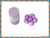 Violeta Flu Perolado - Corante para Biscuit - Saramanil