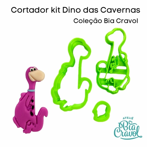 Cortador Dino das Cavernas - Coleção Bia Cravol