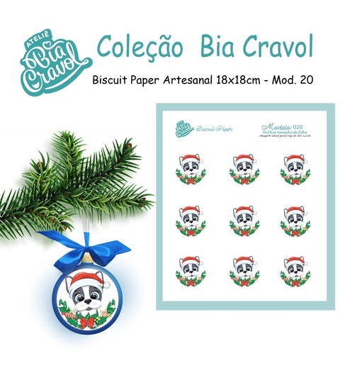 Biscuit Paper - Tag para Biscuit - Mod 20 - Cachorrinho - Cole