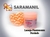 LARANJA FLU PEROLADO - Corante para Biscuit - Saramanil