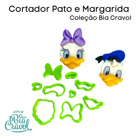 Cortador Pato e Margarida - Coleção Bia Cravol