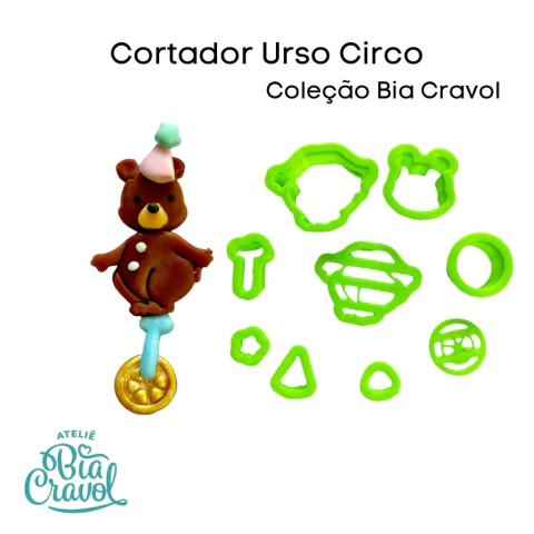 Cortador Urso - Circo - Coleção Bia Cravol