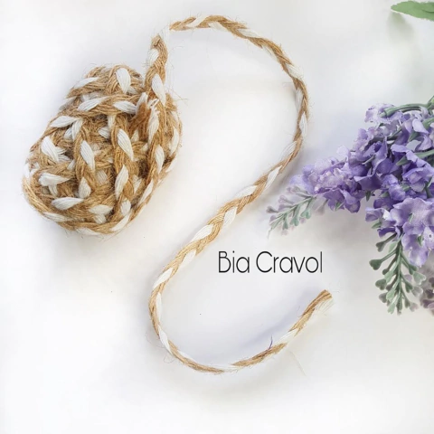 Cordão de Juta Trançado - 3 metros