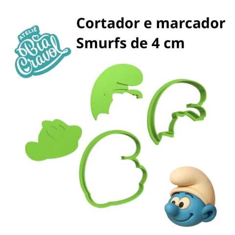 Cortador do Smurf - Turma dos Smurfs - cod 700 - Coleção Bia Cravol - comprar online