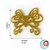 ASAS DE BORBOLETA DE EVA COM GLITTER - B05 - 8CM x 7CM - PACOTE COM 5 UNIDADES