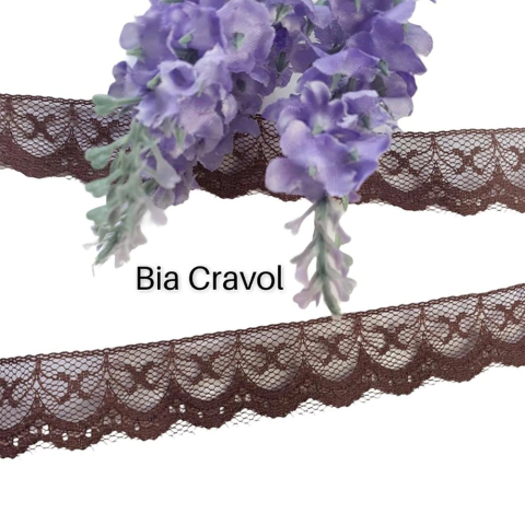 Renda marrom - 1 metro