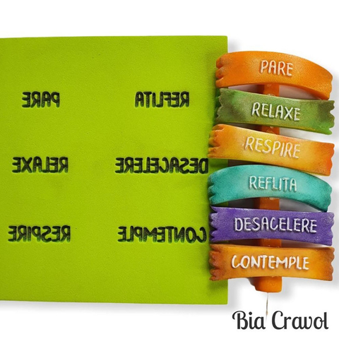 Textura de Frases Cd 130 - Pare, relaxe... - Emborrachado Especial