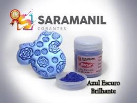 Azul Escuro - Pó brilhante - Saramanil