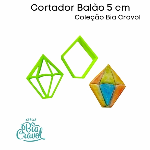 Cortador de Festa Junina - Balão 5 cm - Coleção Bia Cravol