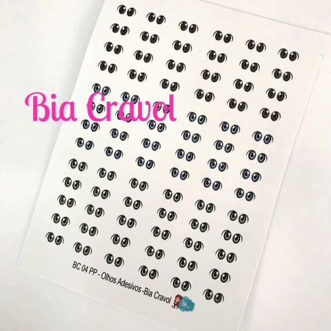 Olhos Adesivos - BC 04 PP - coleção Bia Cravol