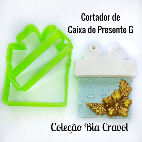 Cortador - Caixa de Presente G - coleção Bia Cravol