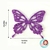 ASAS DE BORBOLETA DE EVA COM GLITTER - B01 - 8CMx7CM - PACOTE COM 5 UNIDADES - loja online