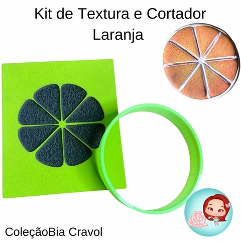 Kit de Textura e Cortador - Laranja