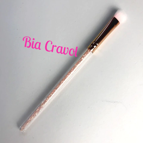 Pincel Fofo Isa Claro com Cristais