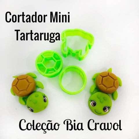 Cortador Mini Tartaruga - coleção Bia Cravol