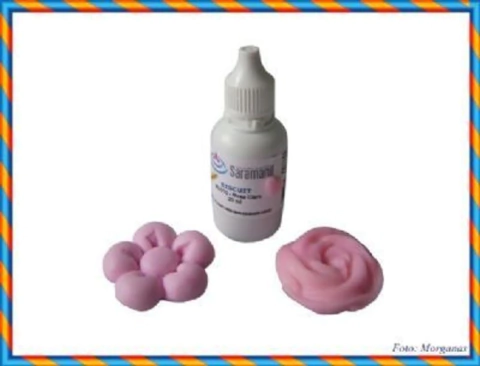 Corante Líquido - Rosa Claro- 10 ml - Saramanil