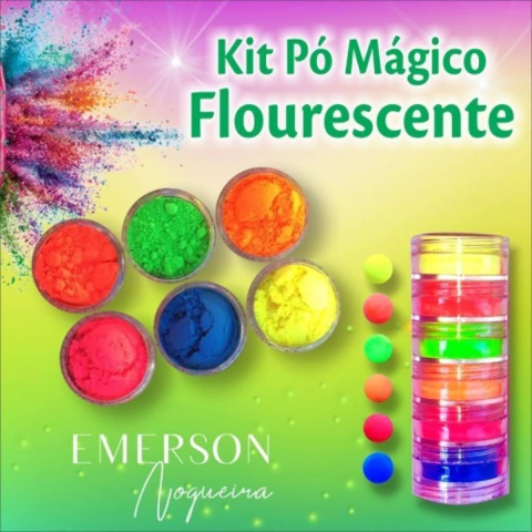 Pó mágico - kit fluorescente - coleção Emerson Nogueira