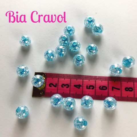 Bola Azul transparente frutacor - 20 unidades - numero 10