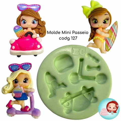Molde de Silicone Mini Passeio cod 127 - cole