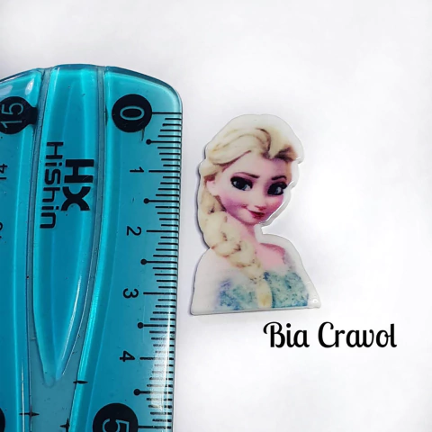 Aplique de Resina Princesa Gelo - 3 cm - 1 unid